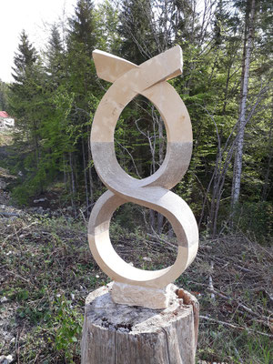 "Agneau de Méduse" ; ou section de 10 par 5 cm en deux faces