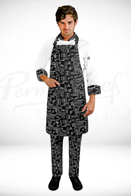 MANDIL DE PETO AZTECA MARCA PERMACHEF