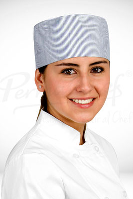 C55TMAA GORRO ORIENTAL RAYAS AZULES MARCA PERMACHEF