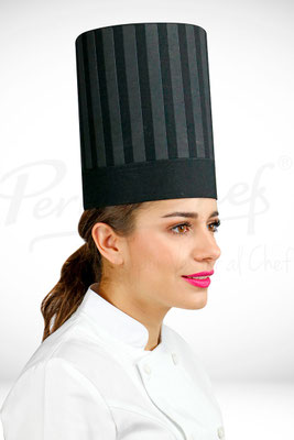 E9NE GORRO DIGNUS 10" COLOR NEGRO MARCA PERMACHEF