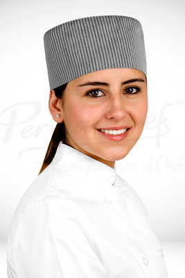 C55TMGR GORRO ORIENTAL RAYAS GRISES MARCA PERMACHEF