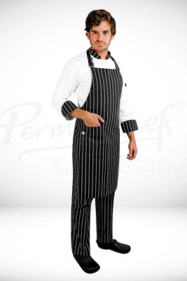 MANDIL CON PETO RAYADO MARCA PERMACHEF