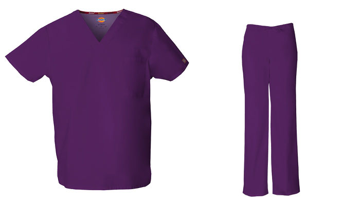 JUEGO DE PIJAMA QUIRÚRGICA UNIDEX COLOR MORADO MARCA DICKIES MEDICAL (83706-83006)