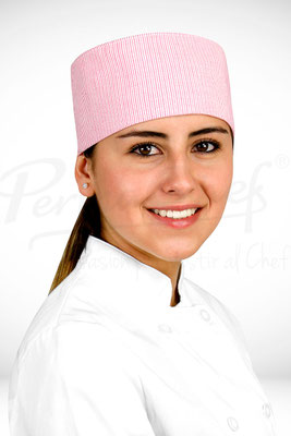 C55TMRS GORRO ORIENTAL RAYAS ROSAS MARCA PERMACHEF