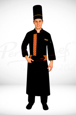 MANDIL LINEA BRAVA COLOR NEGRO MARCA PERMACHEF