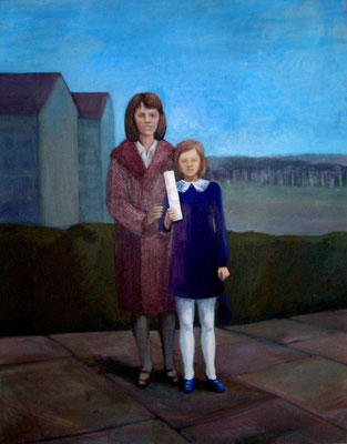 Erstkommunion 2, 2004, Acryl auf Leinwand 100x80