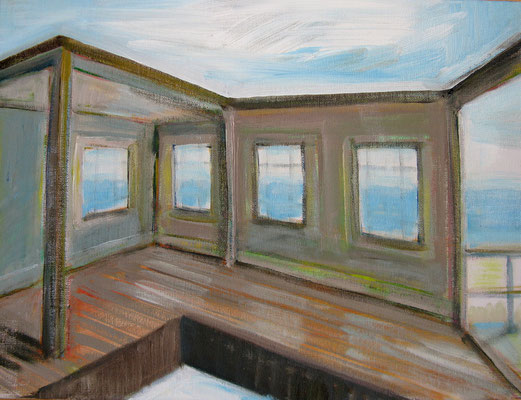Raum 5, 2014, Acryl auf Malkarton, 30 x 40