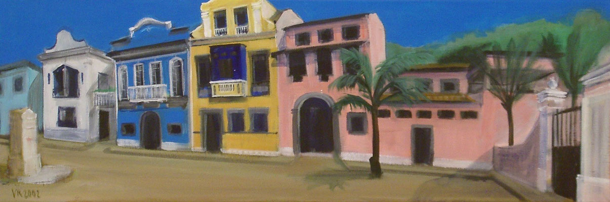Rio de Janeiro 4, 2001, Acryl auf Leinwand 30x100