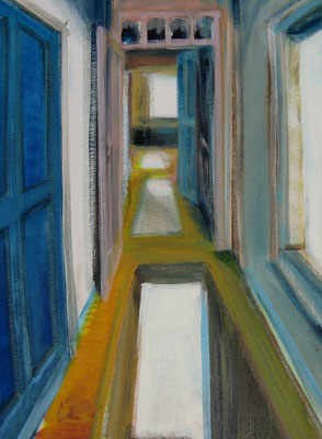 Raum 1, 2014, Acryl auf Malkarton, 30 x 40