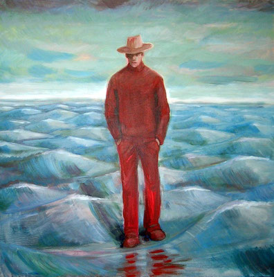 Mann, 2009, Acryl auf Leinwand 80x80