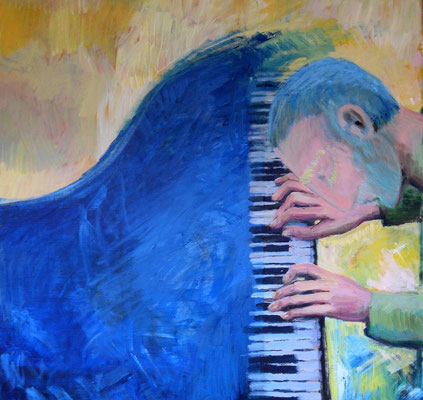 Pianist, 2014, Acryl auf Leinwand 60x80