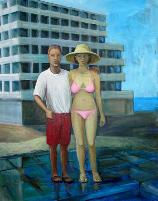 Urlaub, 2004, Acryl auf Leinwand 100x80