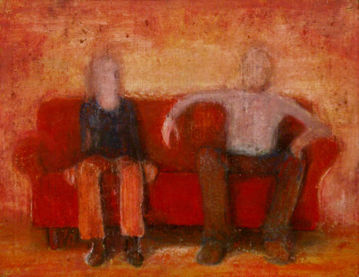 Sofa 1, 1998, Acryl auf Leinwand 60x80