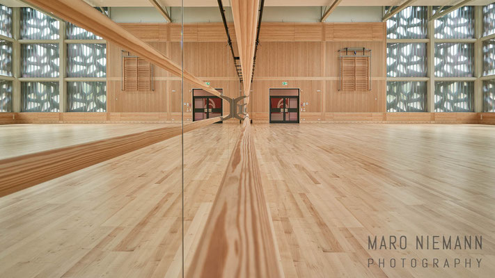 Dance hall in the new Gymnastics Hall Building · University of Potsdam