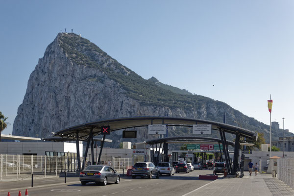 Grenzübergang von Spanien nach Gibraltar