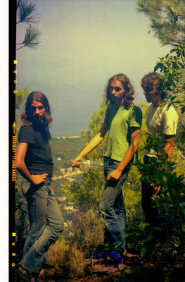 Diakopton, Peloponnes, 1976 v.l.n.r.: Louis, Reinhard, Erwin Wiemer