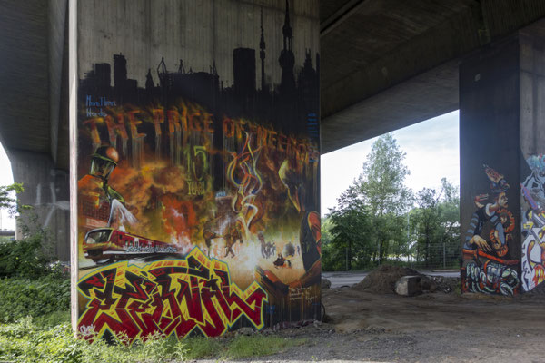 Brücke der A42 über die Vogelheimer Straße, Juni 2016