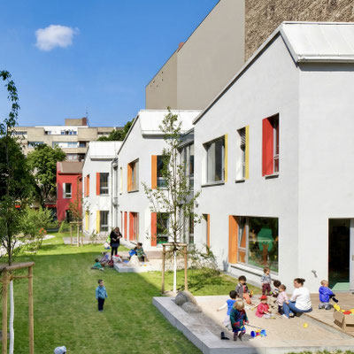Außenbereich der Kita Sternengarten