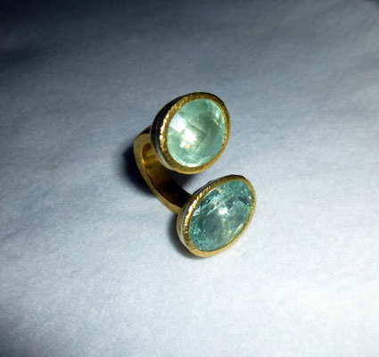 Aquamarine,  Feingold (Kundenauftrag) © Vivien Reig-Atmer