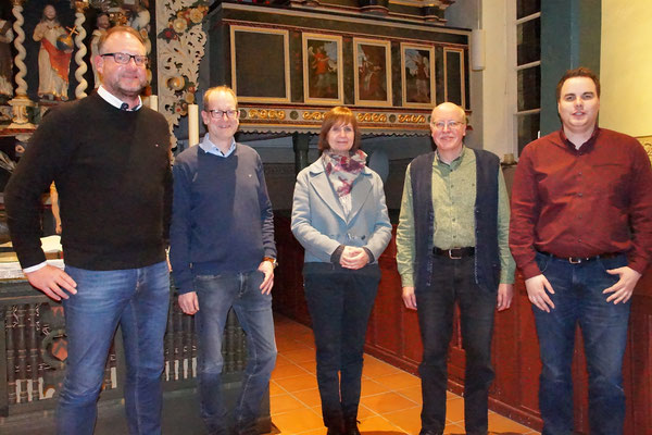 Rainer Grabis, Lars Mentrup (beide Samtgemeinde Lemförde), Astrid Vieth (IPW), Volker Klüche und Tim Oudshoorn (beide ARL)