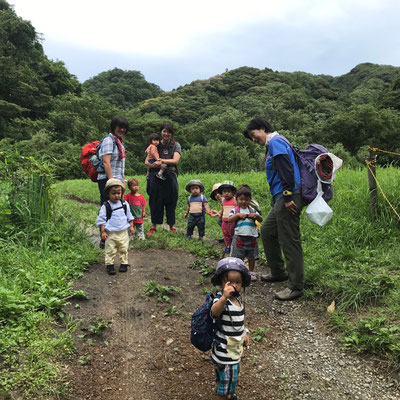 ７月１０日、青空共同保育「つくしとたね」連携プロジェクト