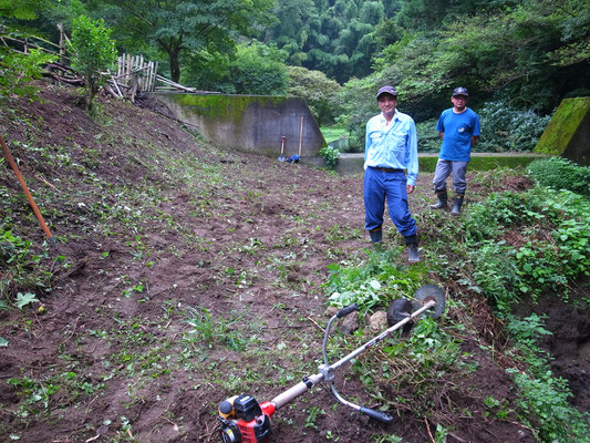 ９月４日、イノシシ被害対策プロジェクト＋大沢谷広場プロジェクト