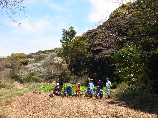 ４月５日、農園管理プロジェクト＋イノシシ被害対策プロジェクト