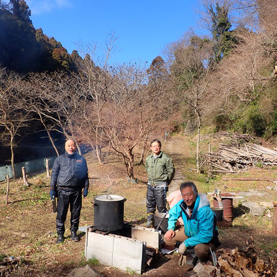 １月２２日、イノシシ被害対策プロジェクト＋大沢谷広場プロジェクト