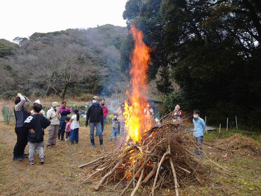 ０１月１５日　上山口寺前谷戸復元プロジェクト（どんど焼き）