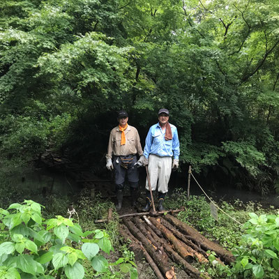 ７月５日、イノシシ被害対策プロジェクト＋大沢谷広場プロジェクト