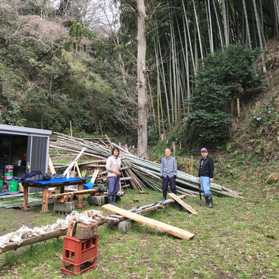 ３月２０日、大沢谷竹林整備プロジェクト