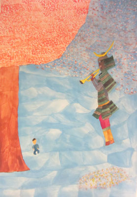 2015　『未来へ』　ポコラート展Vol.6入選作品  51.5cm×36.4cm