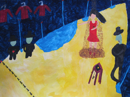 2011  『吸血鬼たちと女』 32cm×41cm