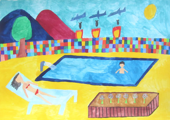 2014　『poolside』　 36.4cm×51.5cm　