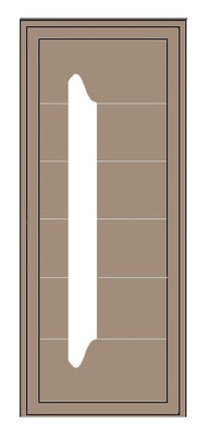 porte d'entrée aluminium douce