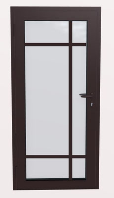 dessin de porte d'entrée verrière