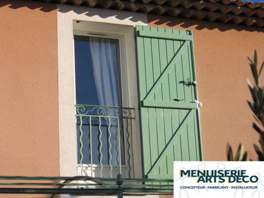 volet aluminium vert olive