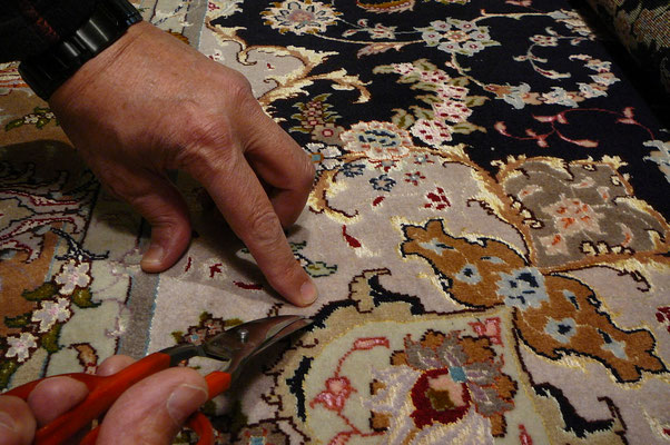 Tabriz carpet udine- tappeto Tabriz 60 raj lana misto seta extra fine, riparazione tappeti udine