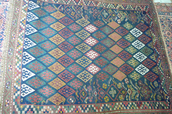 Tabriz carpet udine, tappeto antico importante sanjabi misura quadrato, tappeti antichi Udine