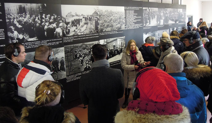 Besuchergruppe in Auschwitz I. Foto: C. Schumannn, 2020