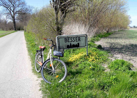Ortsschild von Besser am Stavns Fjord