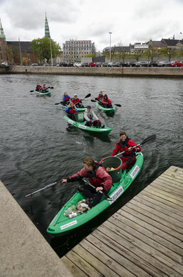 Saisonauftakt der Greenkayaks in Kopenhagen. Foto: Greenkayak/PR