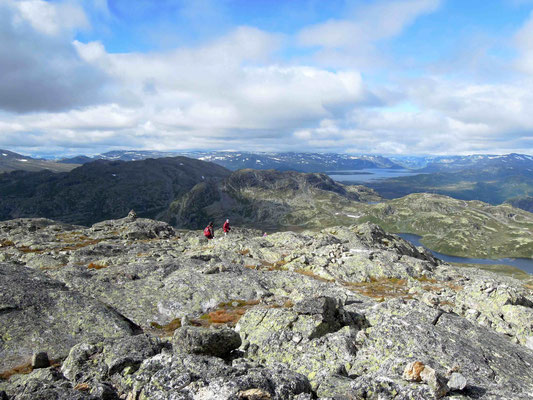 Auf dem 1497 Meter hohe Totten bei Hemsedal