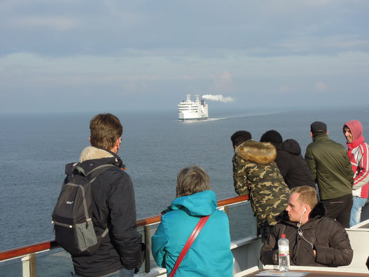 Knapp 45 Minuten dauert die Überfahrt zwischen Puttgarden auf Fehmarn und Rødbyhavn auf Lolland. Foto: C. Schumann, 2019