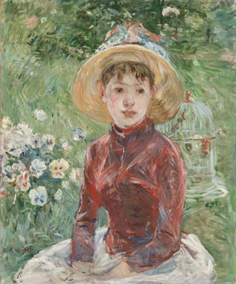 Berthe Morisot: Mädchen auf der Wiese (Isabelle Lambert). Ordrupgaard, Kopenhagen. Copyright Foto: Anders Sune Berg/PR