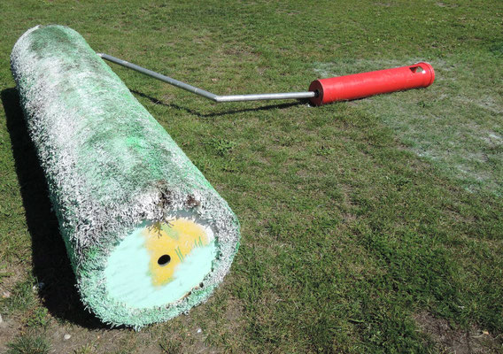 Der drei Meter breite „Green Roller“ von Aida Gómez, Spanien. Foto: Christoph Schumann, 2020