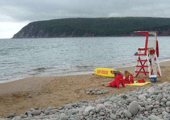 Lebensretter am Ingonish Beach am Cape Breton