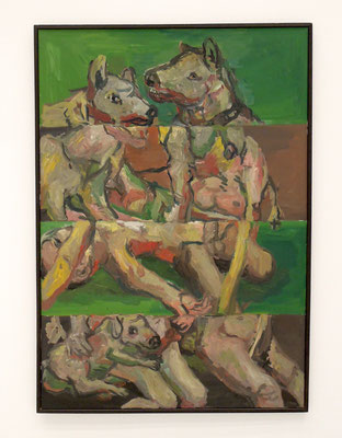 Aus der Ausstellung: Georg Baselitz: "Vier Streifen", 1966. Foto: Chr. Schumann