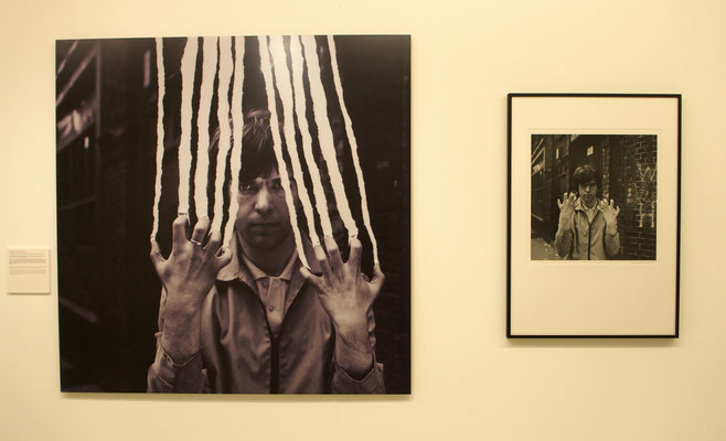 Peter Gabriels "Scrath" - rechts das Original, links der Entwurfs fürs LP-Cover. Foto: Christoph Schumann, 2024
