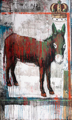 "Esel" | 172x110cm | Acryl auf Sperrholz | Preis* €3100,-